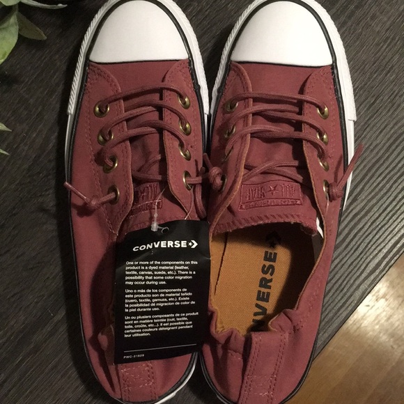 BRAND NEW Maroon Red Shoreline Converse 🌟 - Picture 6 of 6